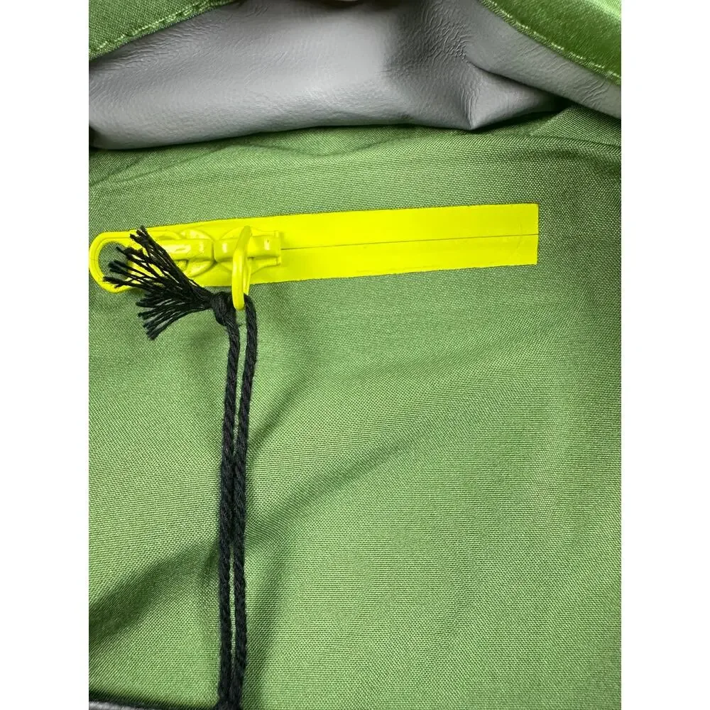 Backcountry x Petco Dog Rain Jacket Green Waterproof Hooded Medium